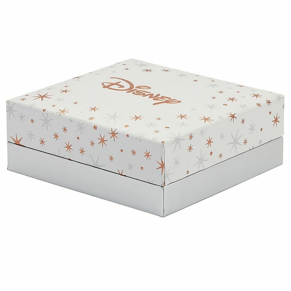 Disney's Mickey Mouse I Love Mickey Silver Cubic Zirconia Heart Necklace NWT - Picture 4 of 12